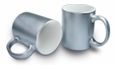 11oz Silver Mug