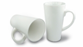 17oz White Latter Mug